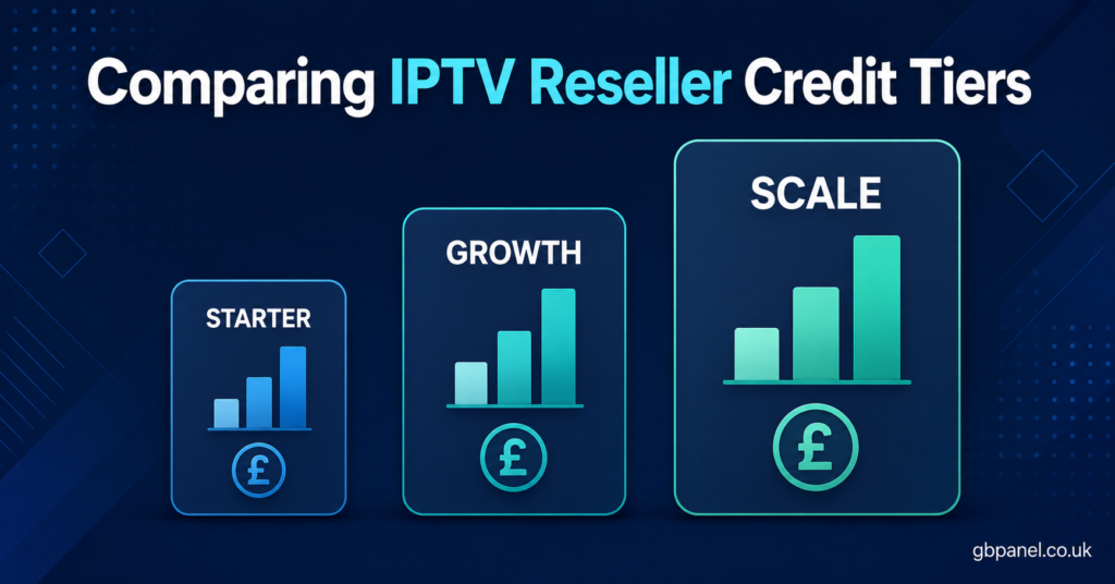 Comparing IPTV Reseller Credit Tiers