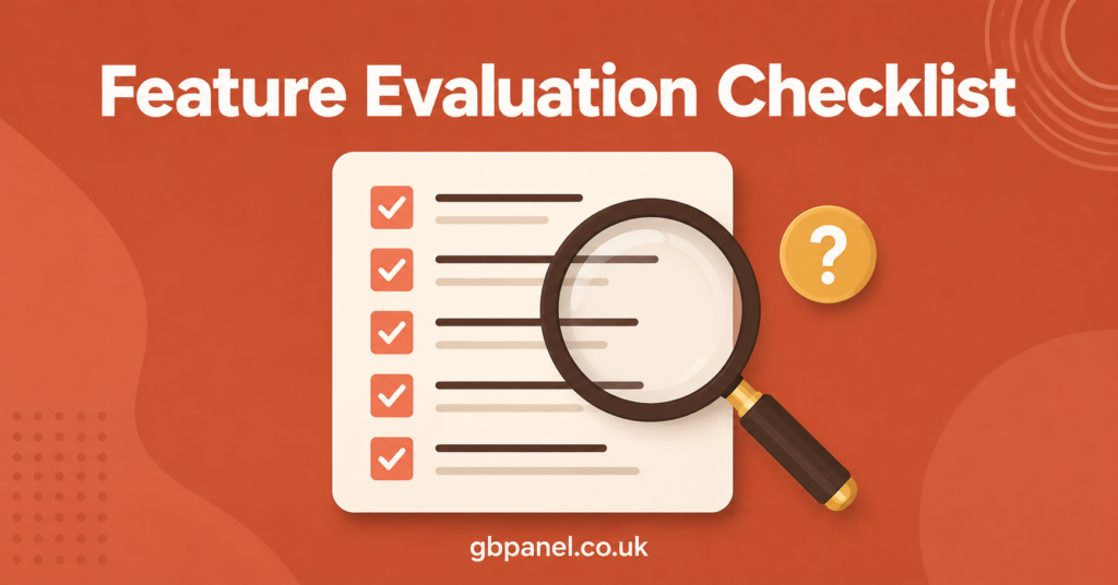 Feature Evaluation Checklist
