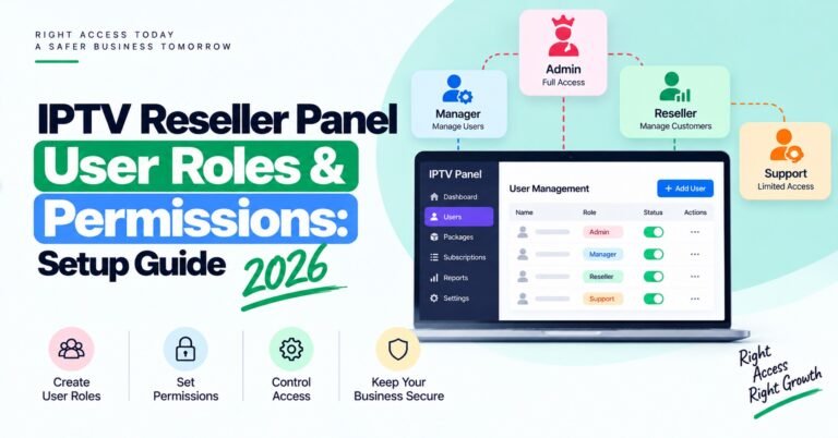 IPTV Reseller Panel User Roles & Permissions
