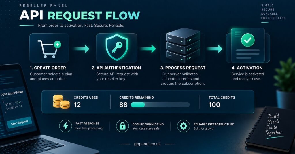 Reseller Panel API Request Flow