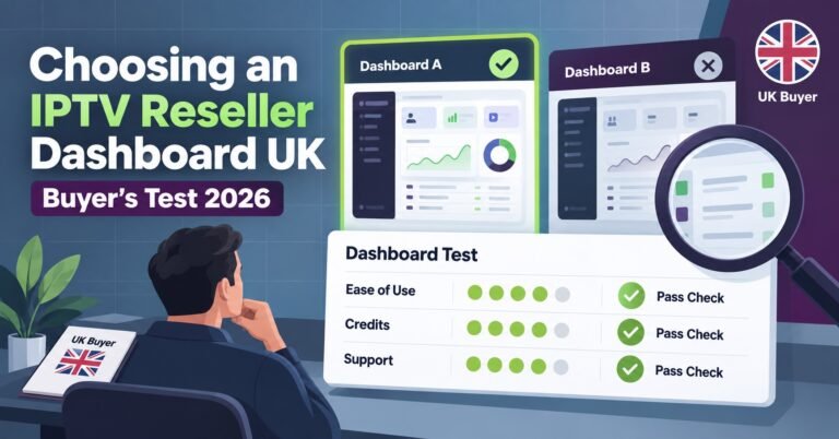 IPTV Reseller Dashboard UK