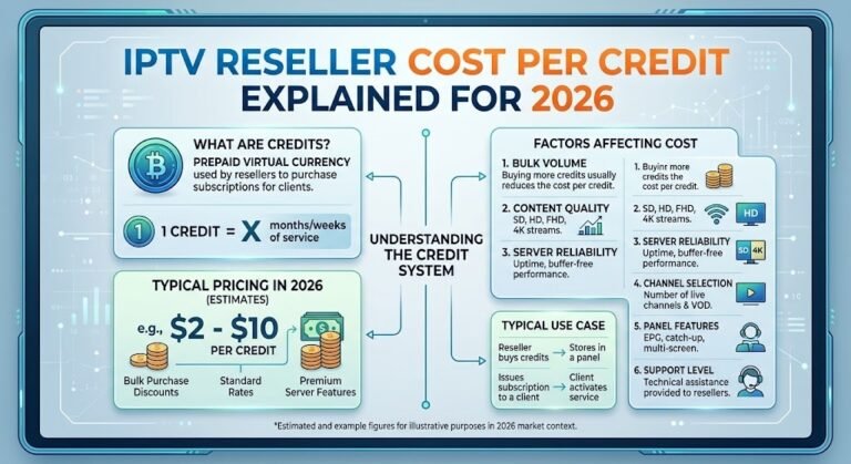 IPTV Reseller Cost Per Credit