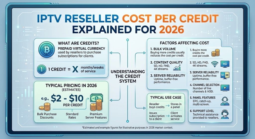 IPTV Reseller Cost Per Credit