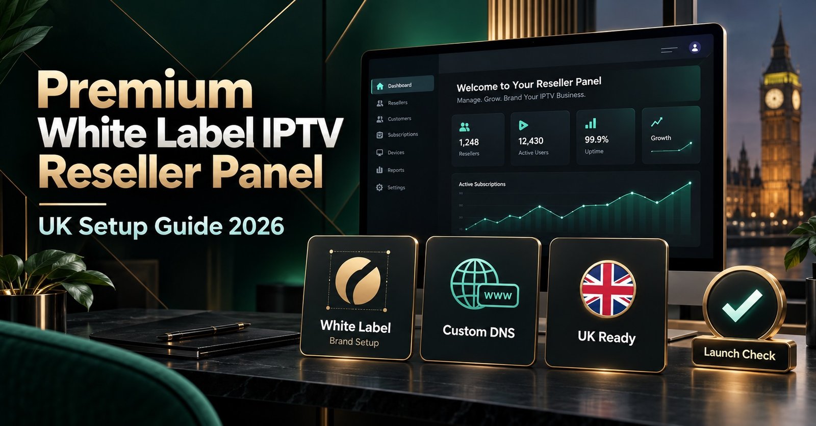 White Label IPTV Reseller Panel UK