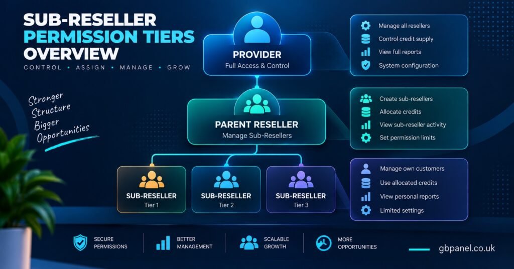 Sub-Reseller Permission Tiers Overview