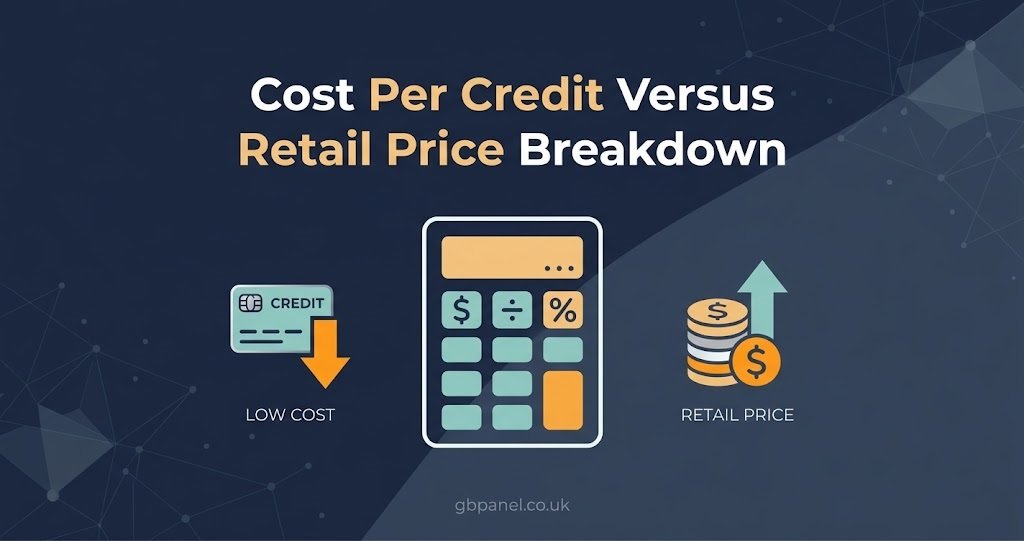 Cost Per Credit Versus Retail Price Breakdown